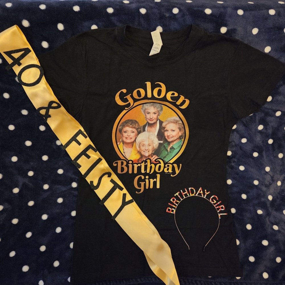 Golden Girls 40th Birthday Shirt, Sash & Crown